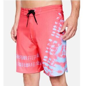 Hurley Phantom Block Party 2.0 Tie Dye Pink & Purple Boardshorts 29 NWT
